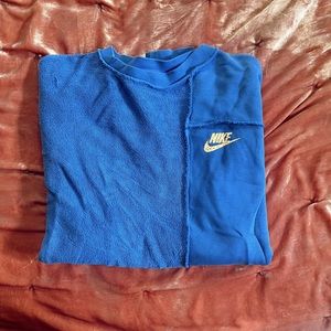 nike patchwork crewneck